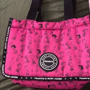 Marc Jacobs Pink Peanuts Tote Bag